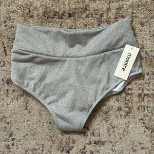 Montce Disco Sparkle Added Coverage High Rise Bikini Bottom